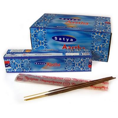 Aastha Incense Sticks Satya 15g Box Of Twelve Special Offer